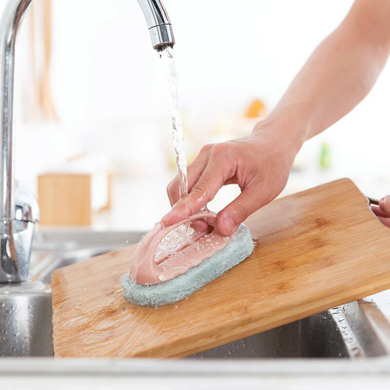 帶手柄清潔刷【C004】台灣出貨 居家  多功能家務清潔刷 浴室磁磚去污刷 魔力海綿擦 浴室菜瓜布 3