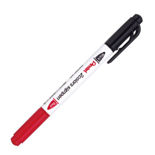 寒假必備【史代新文具】飛龍牌PENTEL SW380-ABT 0.5mm 黑紅 2色簽字筆