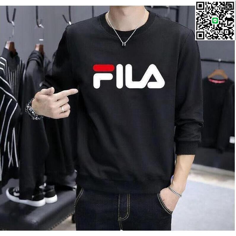 【千羽家居】特價 FILA Champion 長袖圓領大學T休閒百搭長袖上衣情侶衣閨蜜裝生 斐樂 衛衣內搭長袖大學T男女