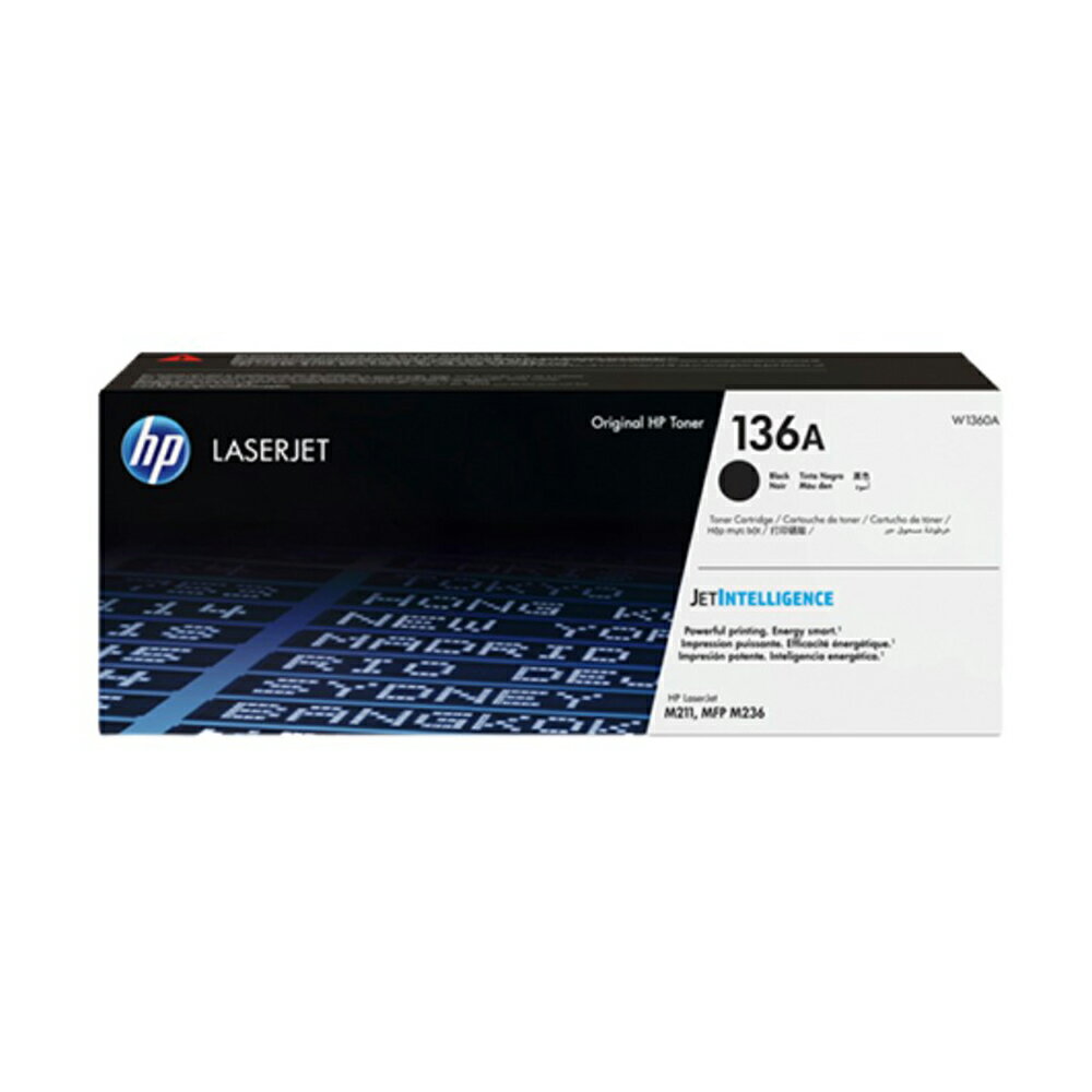 HP 136A LaserJet 黑色原廠碳粉 W1360A 適用 LaserJet M211dw/M236sdw