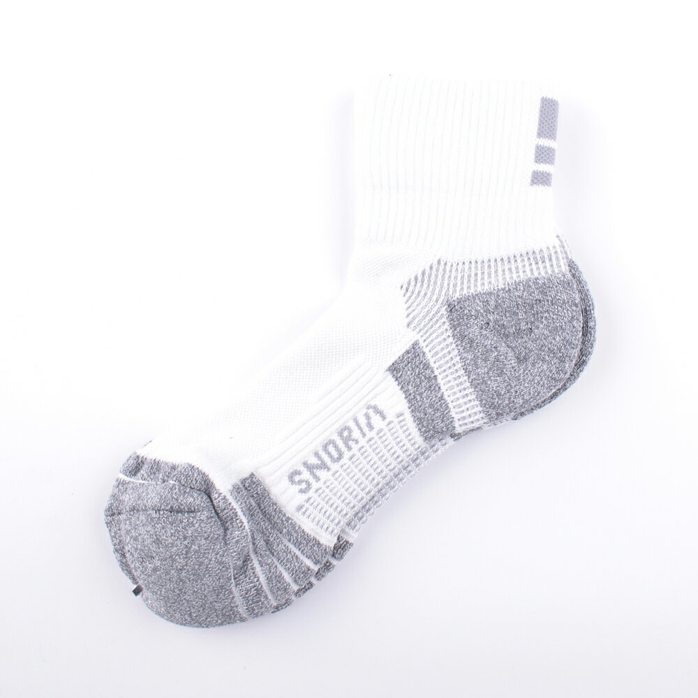 SNORIA 競速極光除臭襪 白 JIO9013