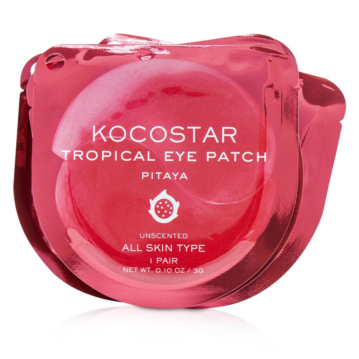 KOCOSTAR - 眼膜(無香)Tropical Eye Patch Unscented -火龍果(獨立包裝)