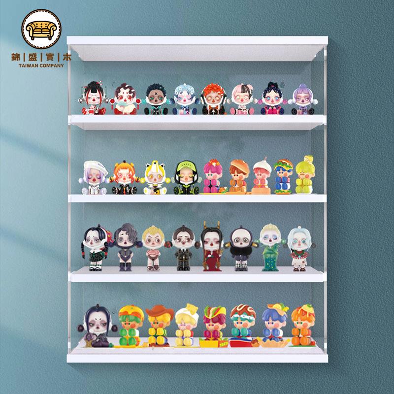 【新品上市】高階手辦收納櫃 多層透明展示盒 防塵模型玩具陳列架泡泡瑪特盲盒收納架 白色多層娃娃樂高手辦透明收納展示盒 可掛墻款免運 工廠直銷 開立發票j227