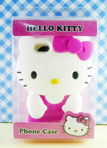 【震撼精品百貨】Hello Kitty 凱蒂貓 HELLO KITTY iPhone5手機造型矽膠殼-站 震撼日式精品百貨