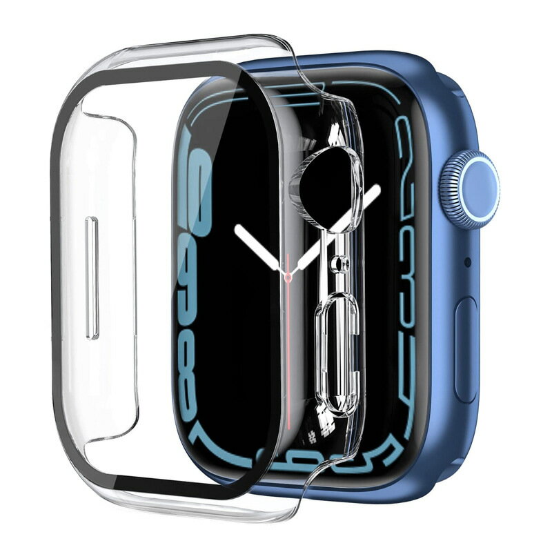 優樂悅~適用apple watch 蘋果7手表殼 iwatch8代 鋼化膜保護套 一體殼