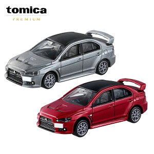 【日本正版】兩款一組 TOMICA PREMIUM 02 三菱 LANCER EVOLUTION FINAL 玩具車 多美小汽車 - 298175