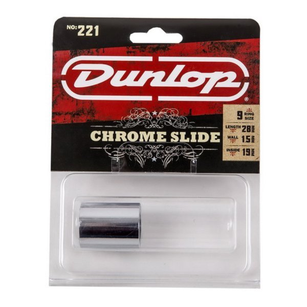 Dunlop 221 特級金屬滑音管 Chromed Steel 木吉他/電吉他藍調/鄉村音樂/搖滾樂【唐尼樂器】