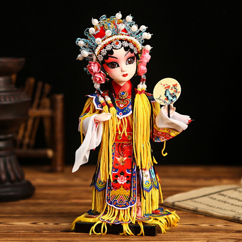 唐人坊娟人娃娃大號絹人北京禮物京劇玩偶擺件出國文化禮品| 協貿國際