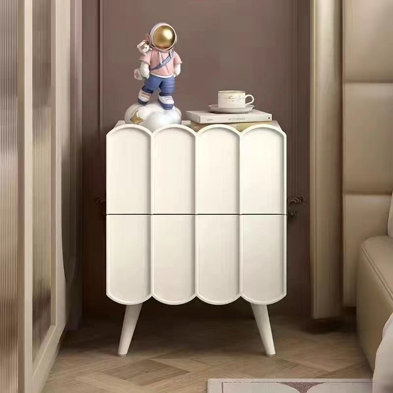 奶油風床頭櫃新品儲物櫃臥室抽屜床邊收納櫃兒童房創意小櫃子