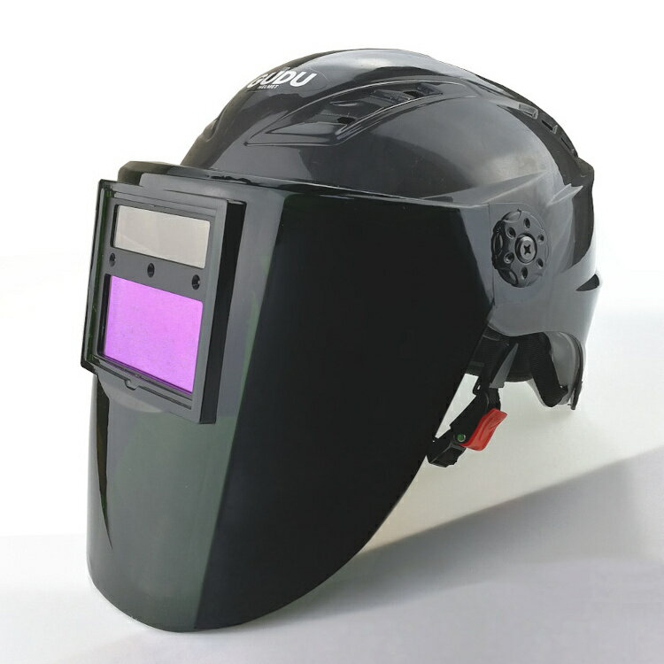 面罩 變光面罩安全帽式電焊防護面罩氬弧焊氣保焊頭盔太陽能變光焊帽