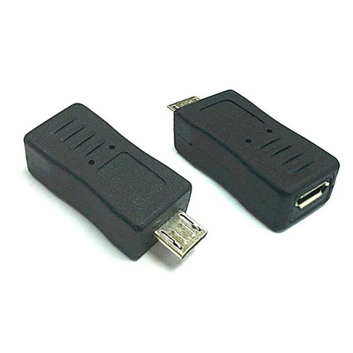 fujiei Micro USB 公轉Micro USB母直頭 轉接頭 支持USB 2.0數據傳輸 同步及充電等