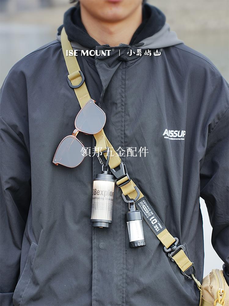 小島嶼山多功能輕型戰術肩帶快速調節快插單雙點機能模塊斜挎包帶[領邦五金配件]