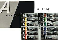 ALPHA壓克力顏料盒裝12色組*50cc