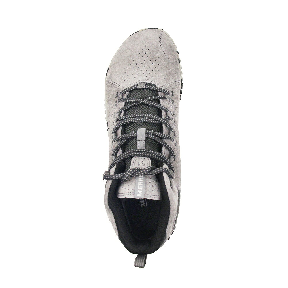 MERRELL(男)Wrapt Mid Wp 中筒麂皮休閒鞋 男鞋-深灰色 4
