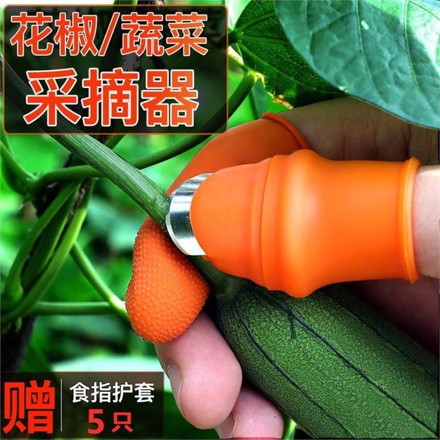 摘菜掐菜辣椒拇指刀摘菜神器採摘菜摘花椒指套豆指甲農用豆角