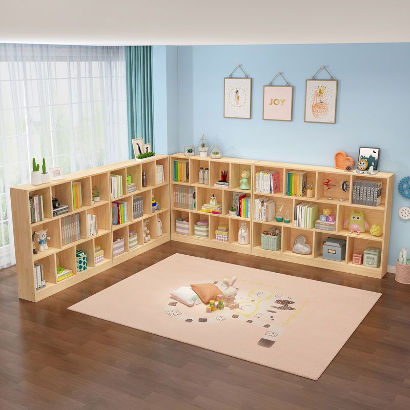 免運/可開發票 實木兒童書架置物架客廳落地幼兒園矮書櫃簡易桌面置物架松木原木 快速出貨