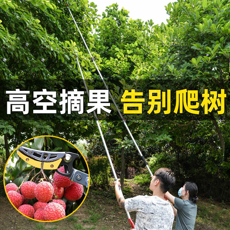 【最低價 公司貨】摘果神器高空採摘剪刀高枝剪伸縮桿加長果樹剪摘龍眼黃皮荔枝水果
