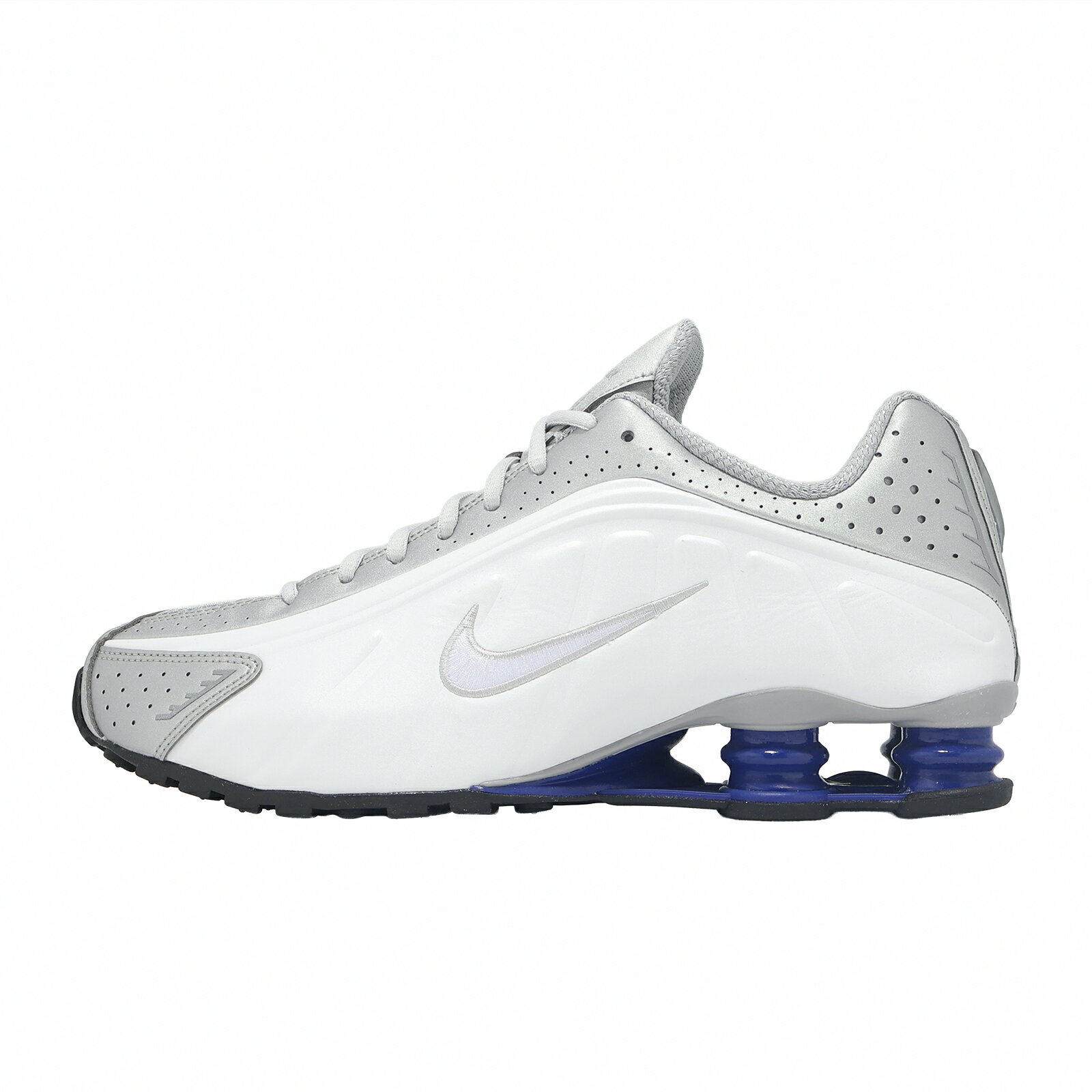 Nike 休閒鞋 Shox R4 男鞋 白 銀 緩震 復古 反光 彈簧鞋 HQ1988-102