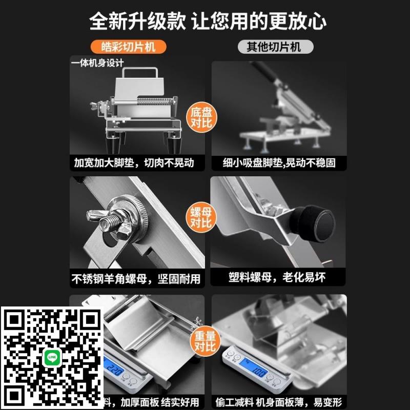 切肉片機家用羊肉卷切片機肥牛刨肉機304不銹鋼切肉機切羊肉卷機