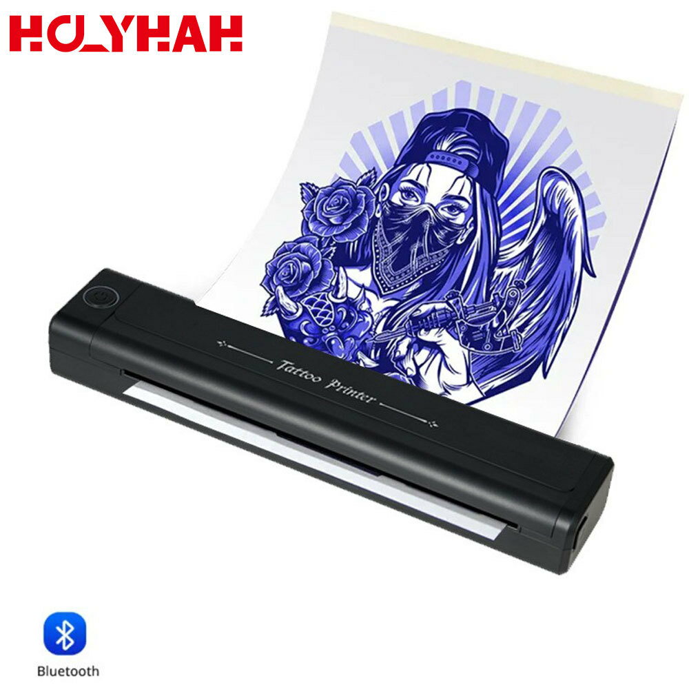 【喜挖】迷你熱敏印表機無線可連手機列印紋身印表機A4 tattoo printer