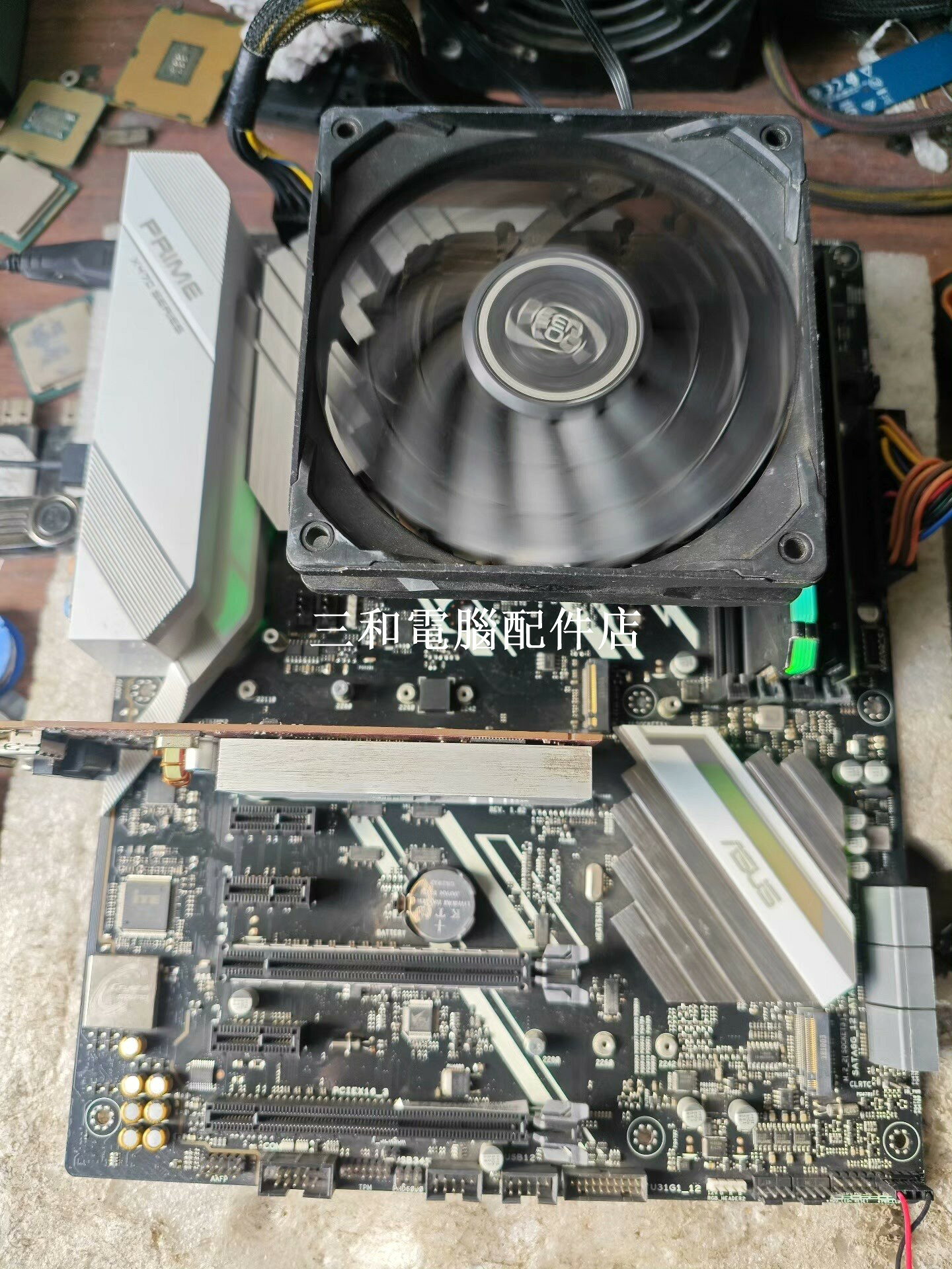 華碩X470 Pro 二手主機板 AM4 測試無修 支持X3D 送支架