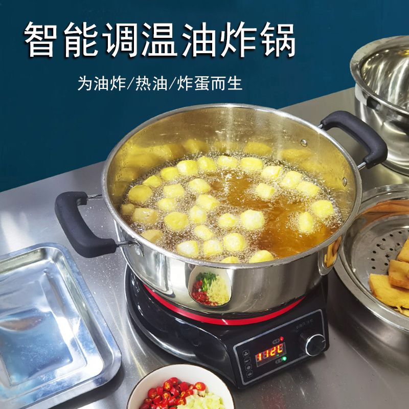 [台灣公司貨 可開發票]油炸鍋家用電炸爐商用炸串薯條油炸機恒溫熱油器螺螄粉專用炸蛋鍋
