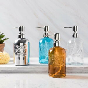 玻璃洗手液瓶子創意乳液瓶酒店衛生間洗發水按壓分裝空瓶 奈安