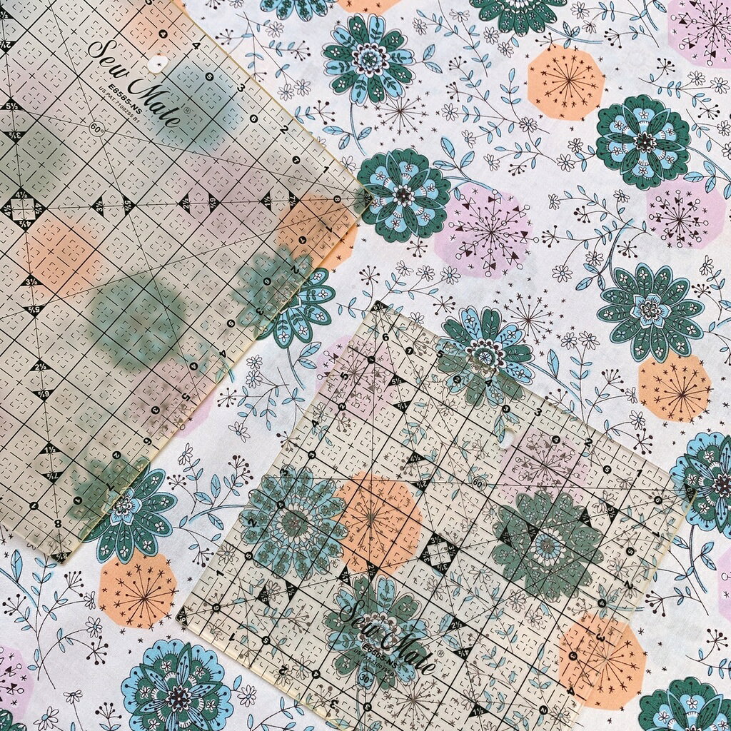 手作森林 台灣製【止滑定規尺】6.5"x6.5" 8.5"x8.5" 拼布尺 裁尺 裁布 厚度3mm Sew Mate 2