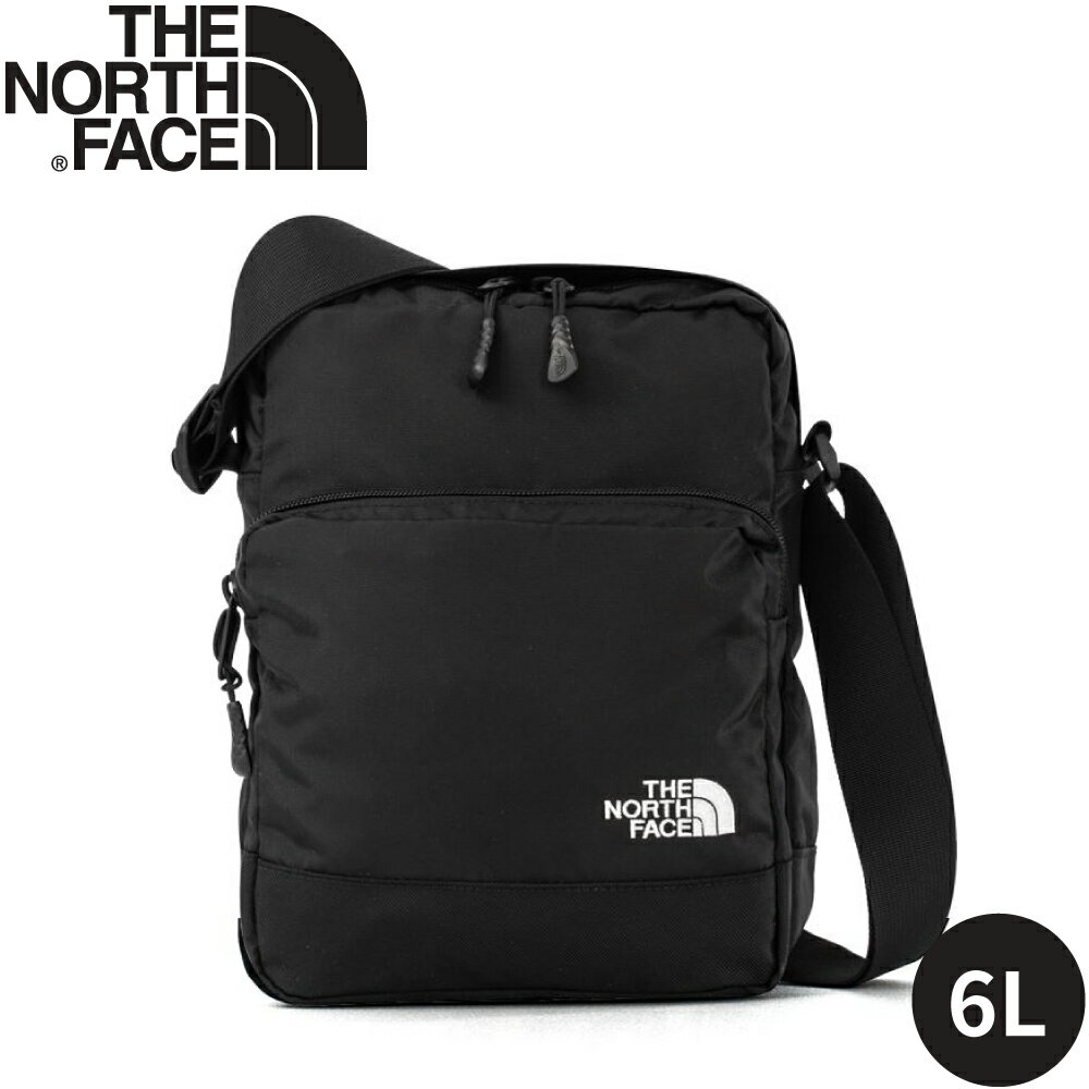 【The North Face 6L斜揹包《黑/白》】2SAE/斜背/側揹包/休閒揹包/通勤/旅遊