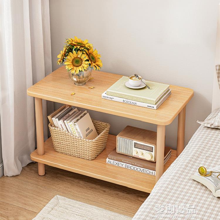 床頭桌簡易款臥室床頭櫃小型窄床頭榻榻米置物架小戶型床邊儲物架