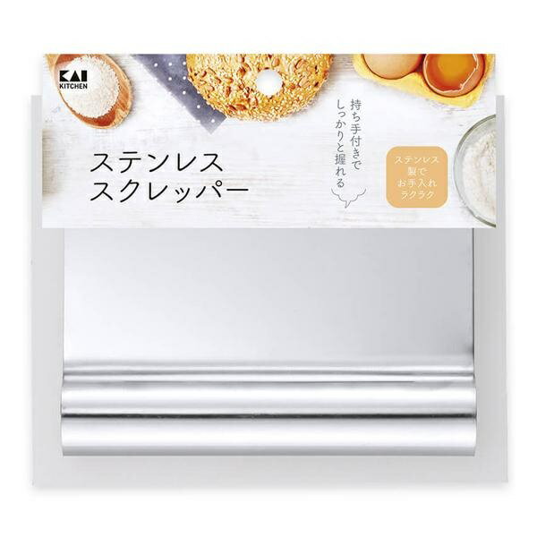 asdfkitty*日本製 貝印 不鏽鋼刮板/刮刀/切麵刀-可鏟起切菜板上的菜-日本正版商品 7