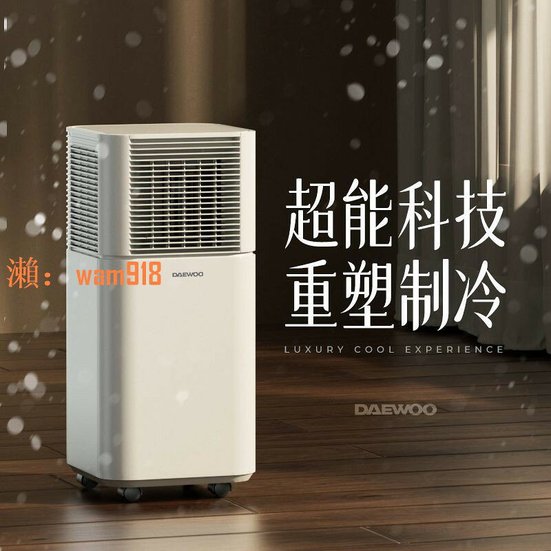 【台灣公司】DAEWOO大宇可移動空調冷暖一體機單冷免安裝廚房小空調製冷無外機