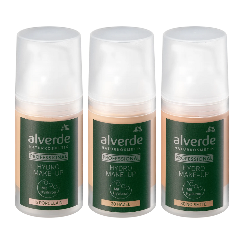 德國 DM alverde 玻尿酸粉底液 30ml 水潤 保濕 玻尿酸 底妝 粉底 遮瑕 粉底液 附發票【心心哈德】現貨 全館499超取免運｜全場下殺★滿額再享折扣