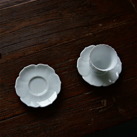 青雅瓷茶托 手工影青釉景德鎮陶瓷器 茶杯托壺托功夫茶道茶具杯墊 2
