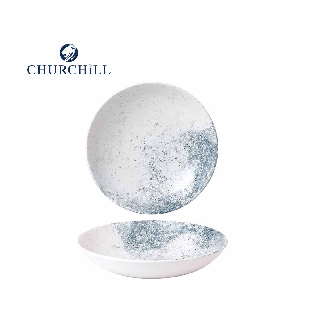 英國Churchill 霧面潑墨系列 - 圓形25cm餐碗