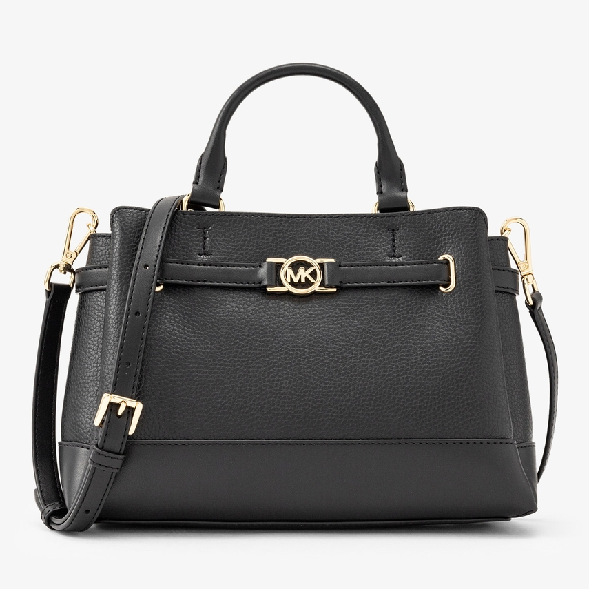 MICHAEL KORS 黛妃包 手提斜背兩用包 荔枝紋真皮皮革 斜背包 手提包 M82915 黑色MK(現貨)▶指定Outlet商品5折起☆現貨【送禮首選★APP下單點數4倍送】