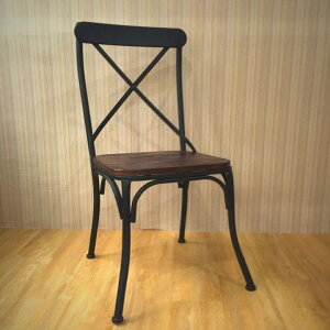 《Chair Empire》Loft風/法國工業風/水管/鐵藝咖啡/作舊/鐵藝餐椅/x chair/美式餐椅/輕工業風椅