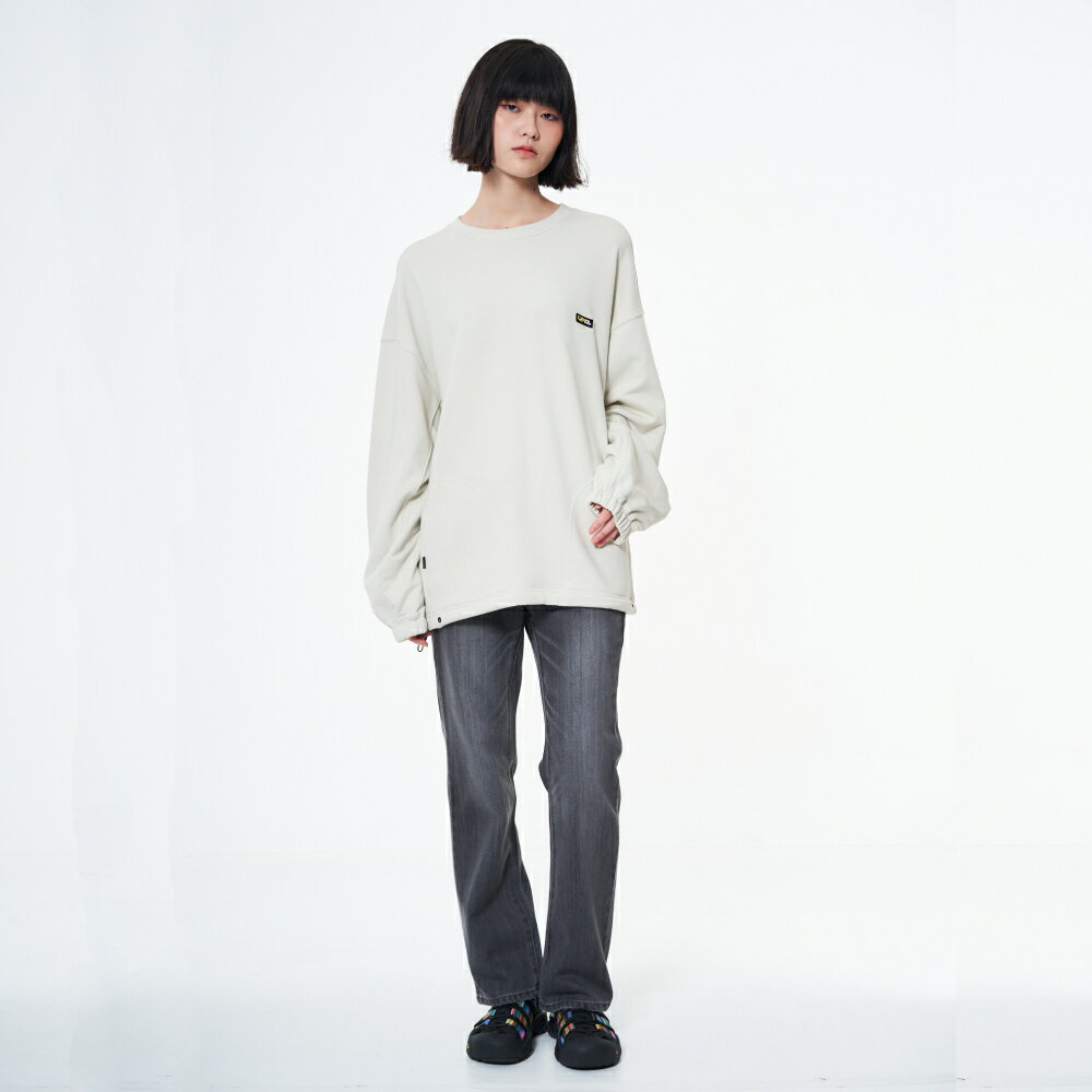 女藏肉中直筒長腿褲-黑灰色(-3KG系列)【5th STREET】【APP下單享4%點數】 #-3KG顯瘦褲 ★神腿褲 3