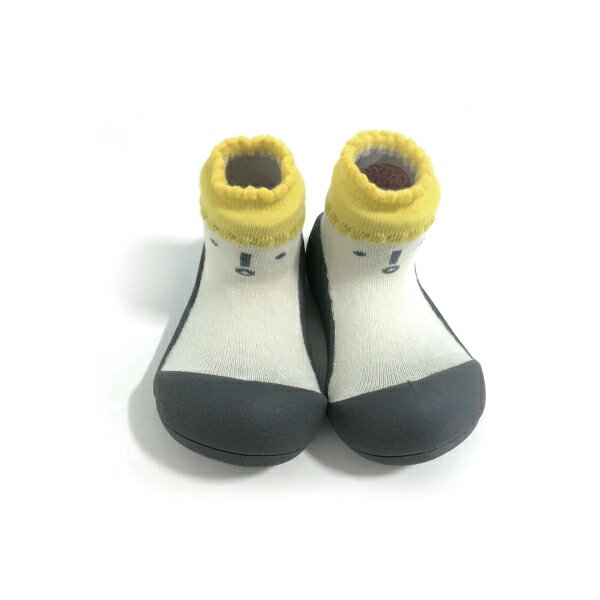 【任2件990】韓國 Attipas 快樂腳襪型學步鞋-北極熊灰底