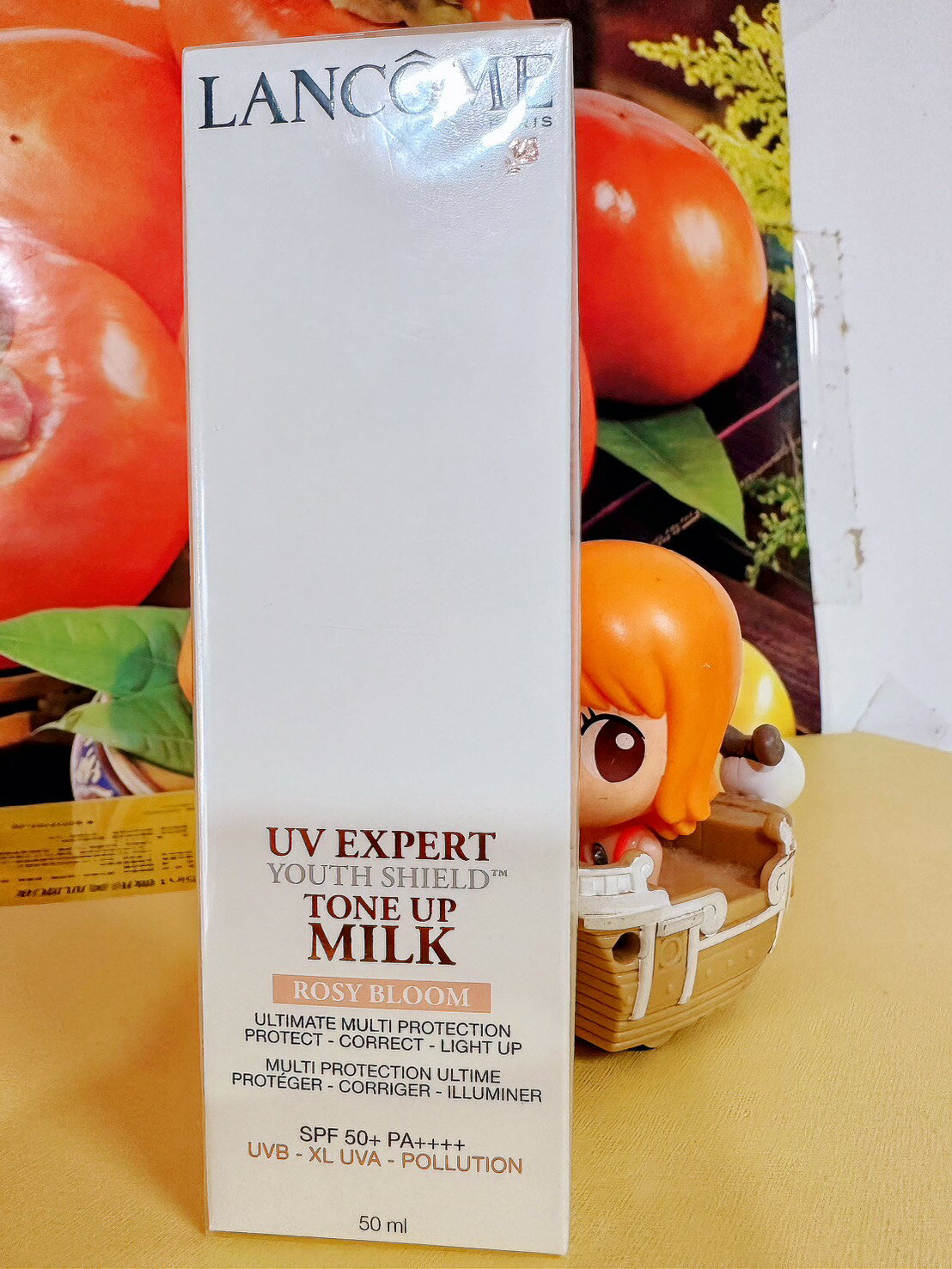 蘭蔻 超輕盈UV提亮素顏霜(玫瑰粉）50ml 《限量加大版》百貨公司專櫃正貨盒裝