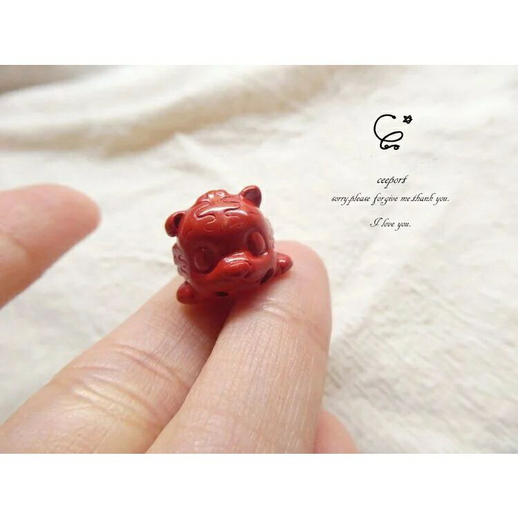 85%硃砂 趴趴虎/硃砂/水晶飾品/ [晶晶工坊-love2hm]