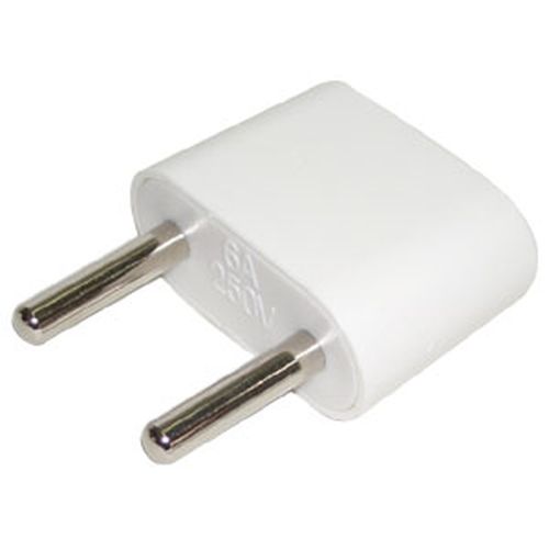 220公>110母 轉換頭 4.8mm  白色