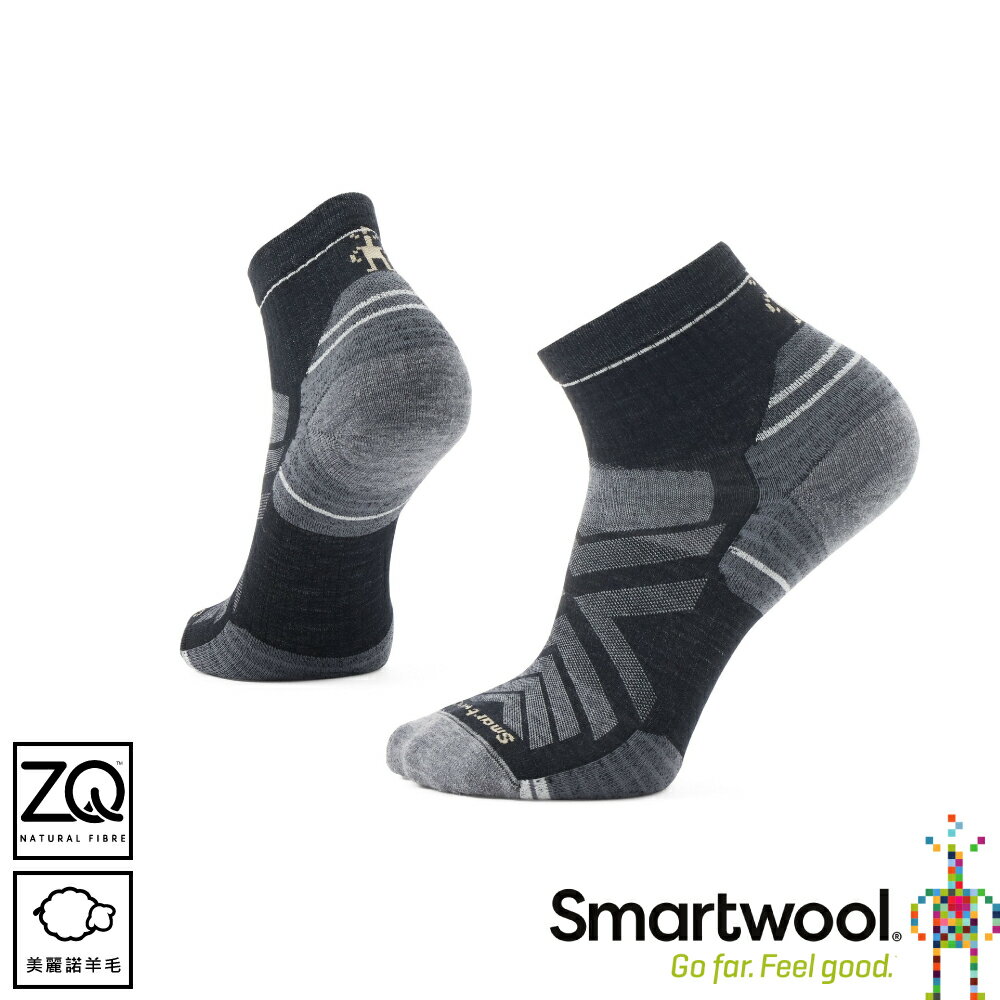 【SmartWool 美國 機能戶外區域性輕量減震低筒襪《黑》】SW002479/登山/羊毛襪/機能襪