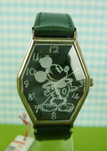 【震撼精品百貨】米奇/米妮 Micky Mouse 手錶-六角型錶面-米奇全身圖案-綠色 震撼日式精品百貨