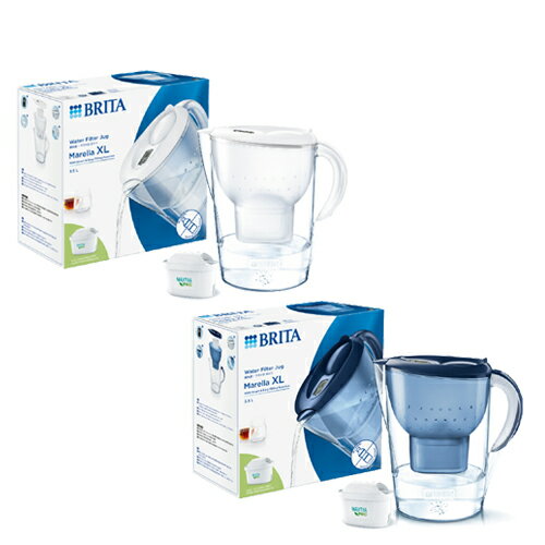 德國BRITA mxpro馬利拉濾水壺 3.5L(白/藍) 含MXPRO濾芯x1個 Marella 濾水 過濾【愛買】
