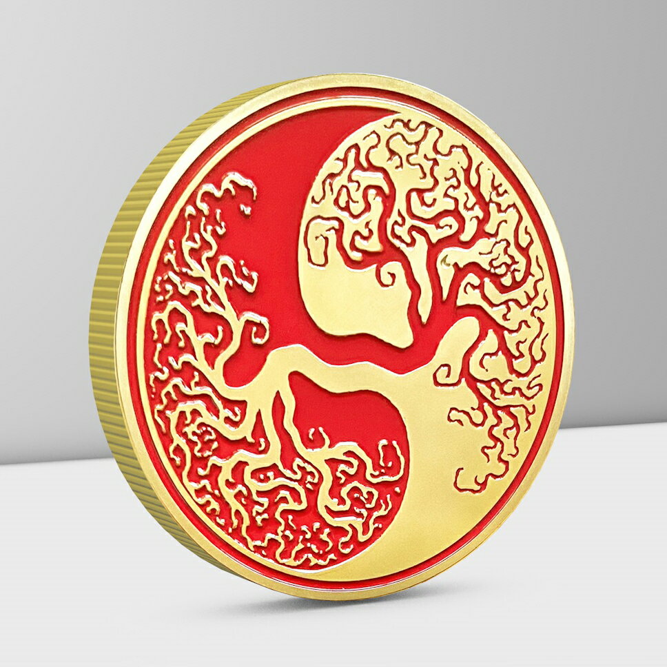 陰陽樹太極圖金屬硬幣八卦圖銀幣鑰匙扣禮品創意道家工藝品掛飾| 協貿國際日用品生活3館| 樂天市場Rakuten