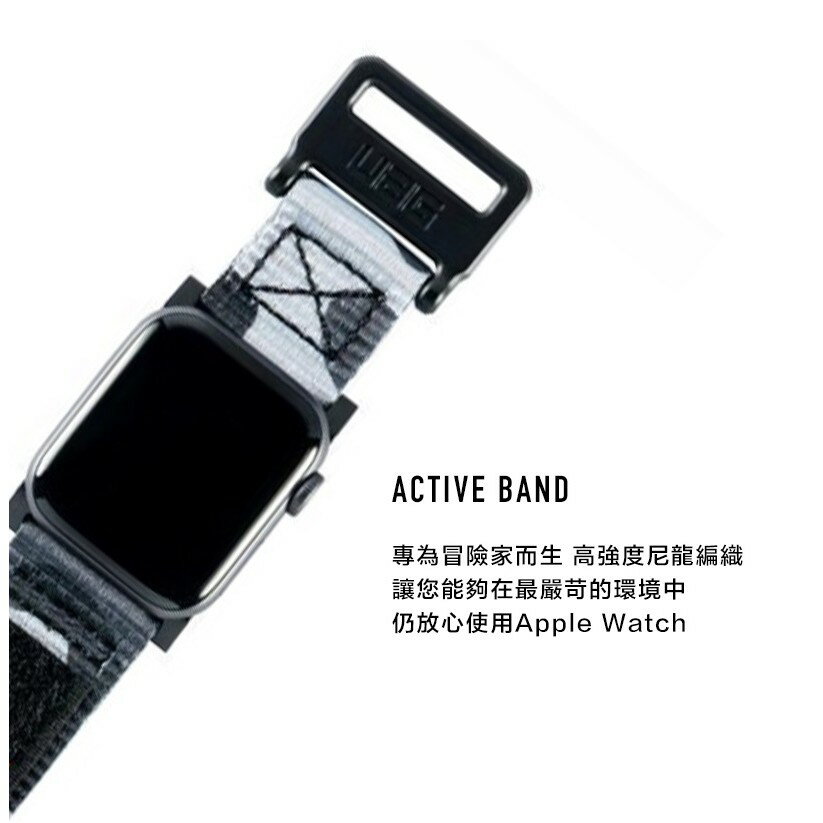 UAG Apple watch 38 40 42 44 45 41 mm 不鏽鋼 扣環 時尚 尼龍 腕帶 錶帶 8
