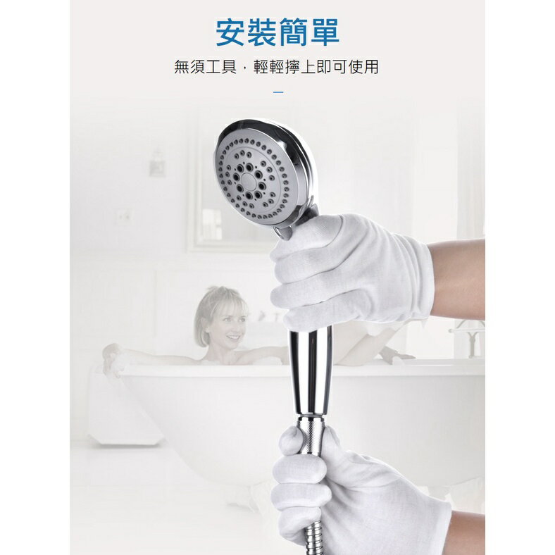 不銹鋼蓮蓬頭管 淋浴軟管防爆管 全銅接頭 1.5公尺 2