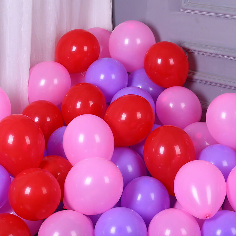 2包亞光氣球送打氣筒結婚生日派對婚禮婚慶慶典節慶套餐氣球