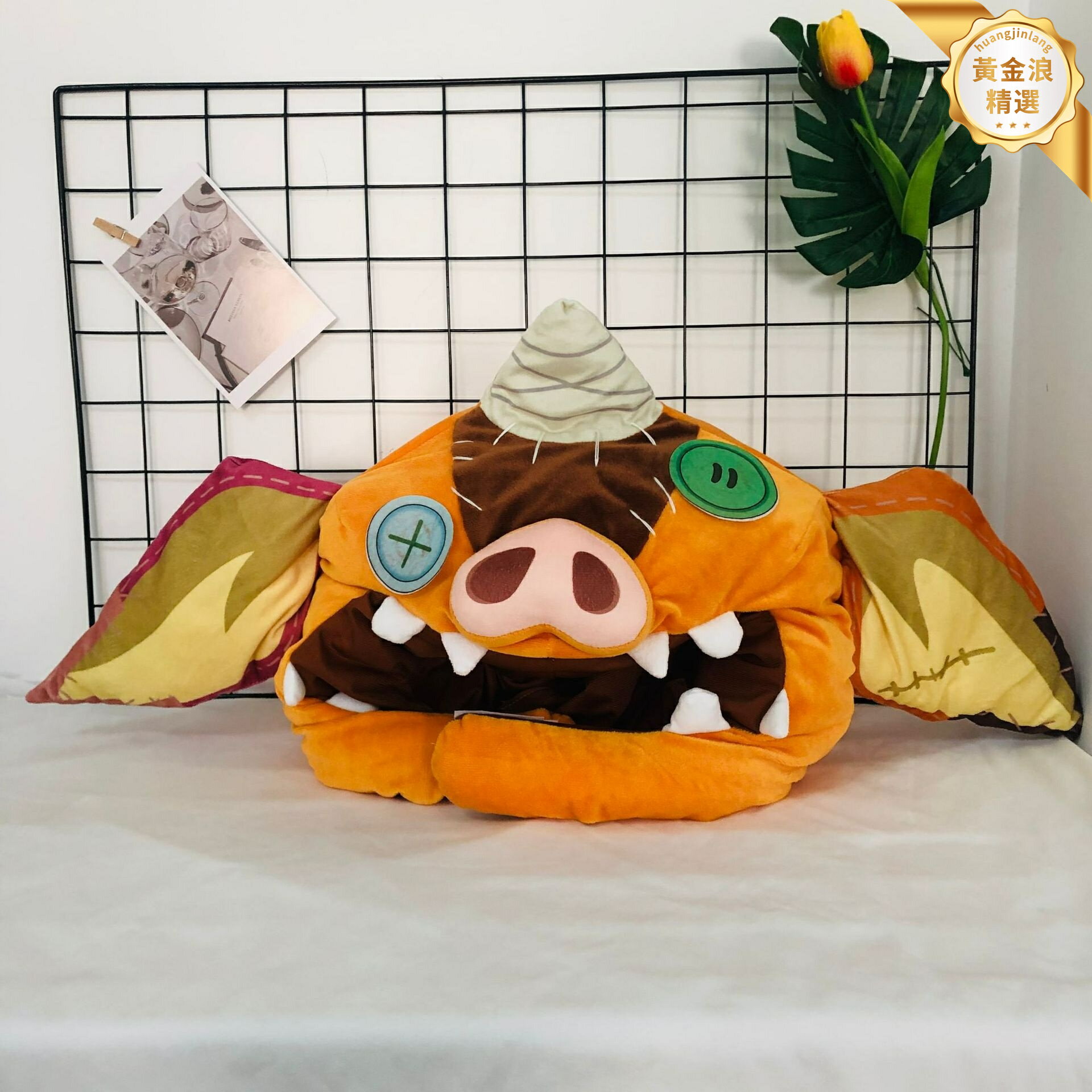 【萌趣COS必備】塞爾達傳說頭套 林克頭套 波克布林 毛絨頭套 遊戲周邊 拍照道具 豬豬帽子 角色扮演 舒適透氣 萬聖節漫展